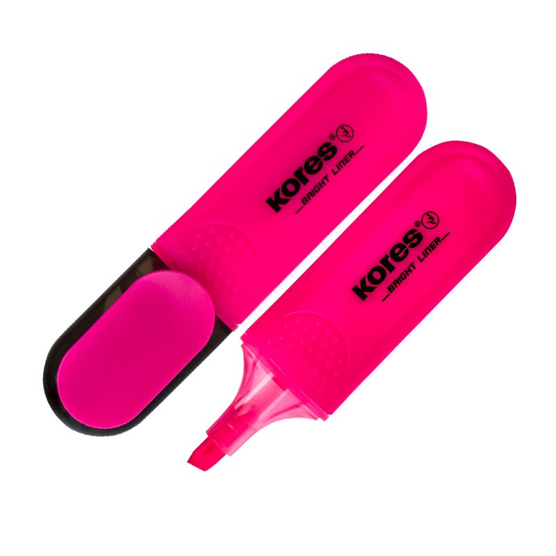 Teksta marķieris KORES BRIGHT LINER rozā (200-07751)