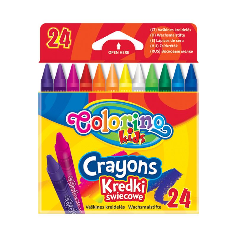 Vaska krītiņi COLORINO 24 krāsas (200-08849)
