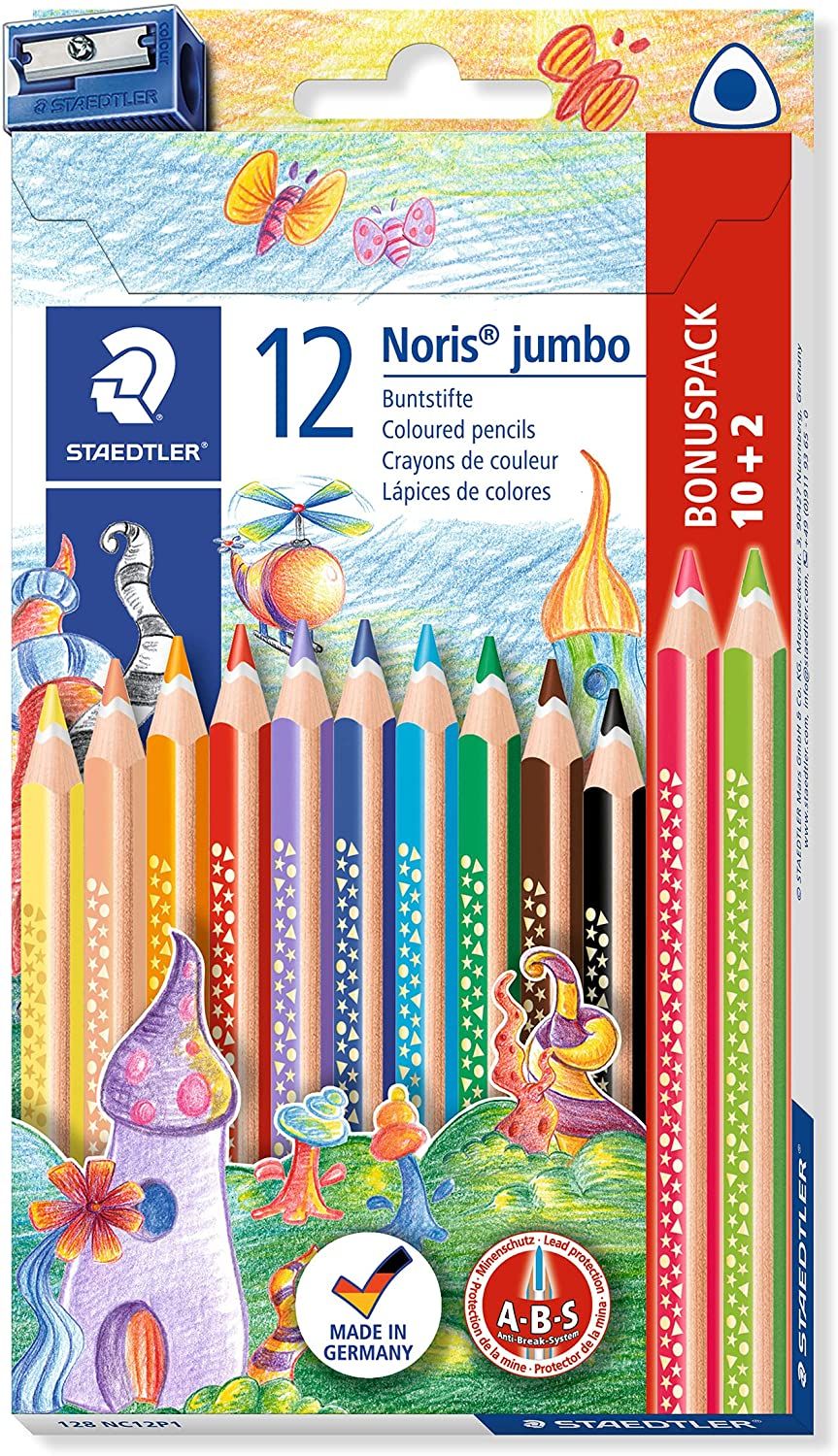 Krāsainie zīmuļi STAEDTLER Noris Jumbo, 12