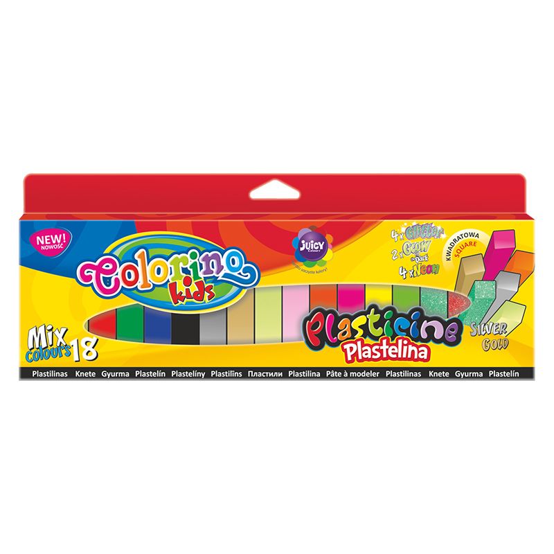 Plastilīns COLORINO KIDS 18 krāsas: 6
