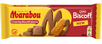 Piena šokolāde MARABOU ar Biscoff cepumiem