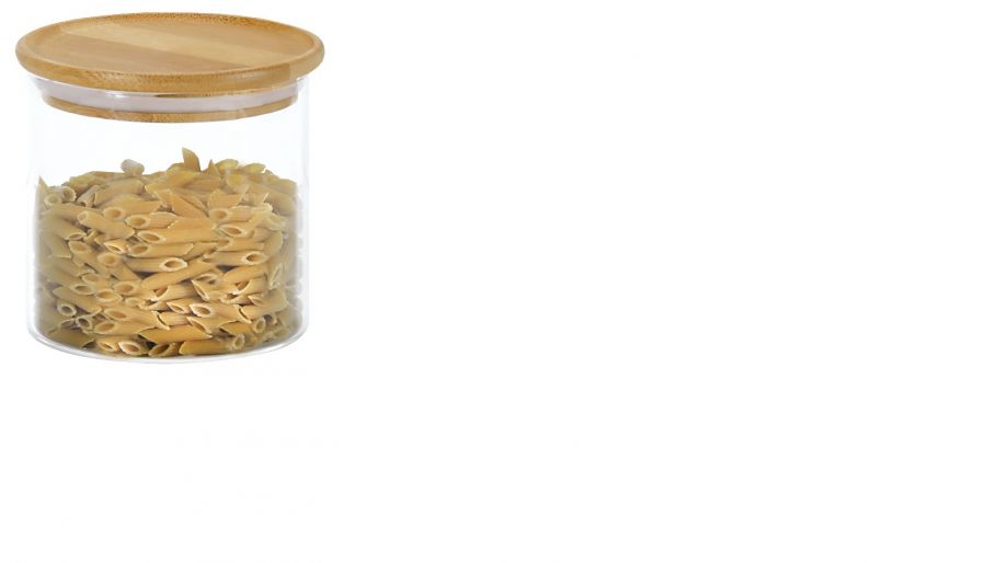 KESPER Uzglabāšanas trauks, stikls/bambuss, 500 ml