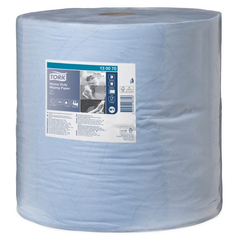 Industriālais papīrs TORK Advanced 430 W1, 2.sl., 1000 lapas rullī, 36.9 cm x 340 m, zilā krāsā (400-01633)