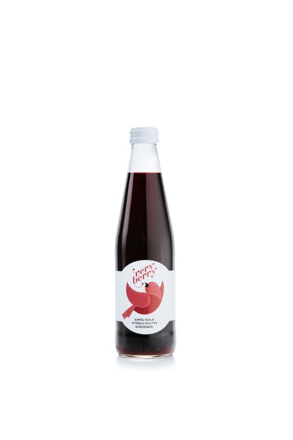 Dabīgā sula VERY BERRY, ķiršu, stiklā