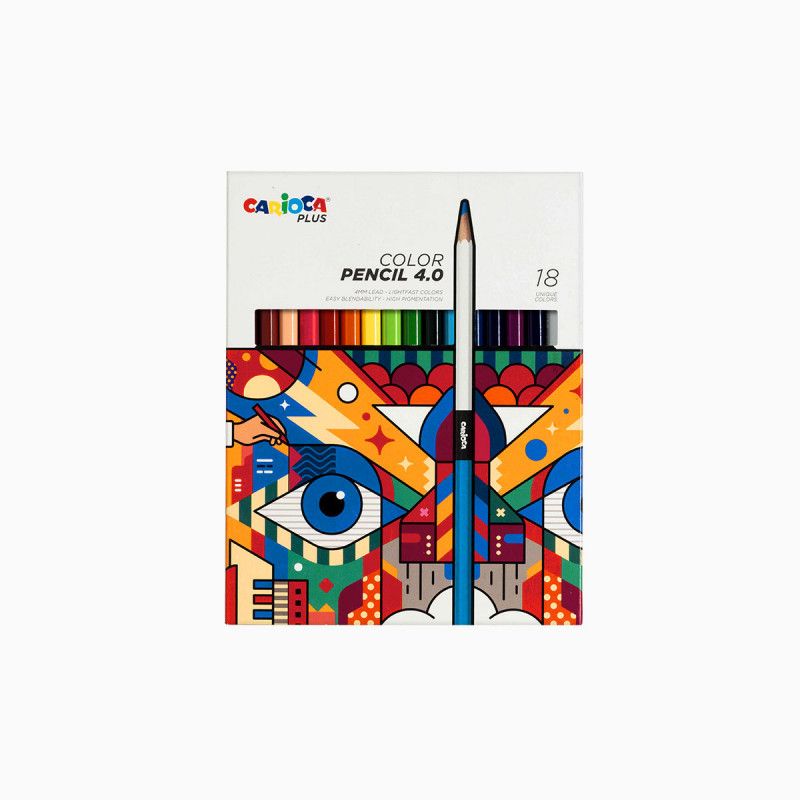 Krāsainie zīmuļi CARIOCA Plus 4.0