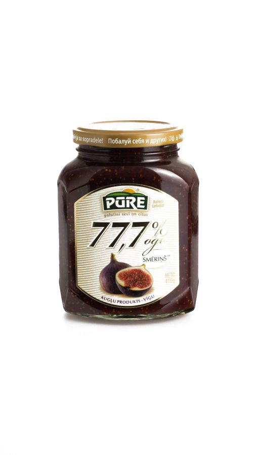 Augļu produkts PŪRE, Vīģu "77,7% ogu smēriņš", 410g (450-23556)