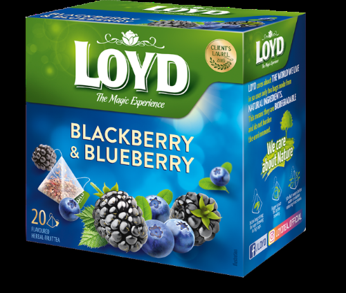 Augļu tēja LOYD Pyramids ar melleņu