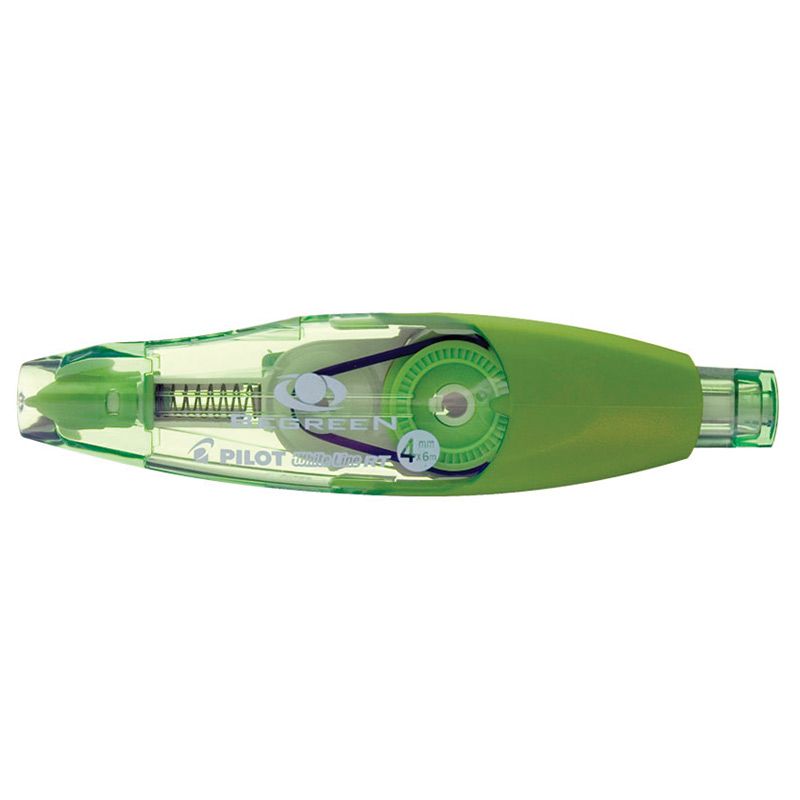 Korekcijas rolleris PILOT WHITELINE RT 4mm 6m, zaļš korpuss (200-05636)
