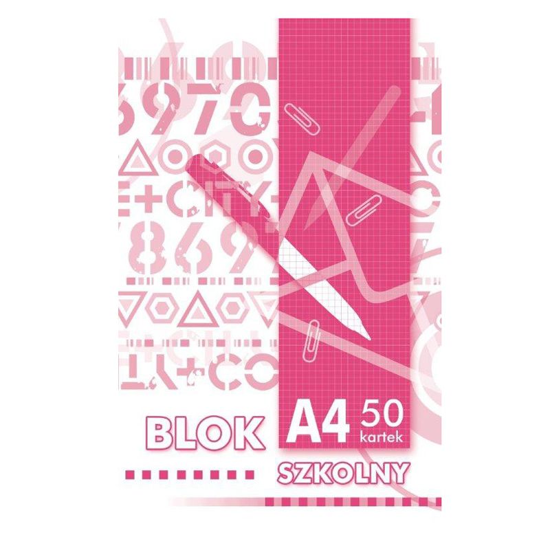 Kreska Piezīmju papīra bloks, līmēts, A4/50