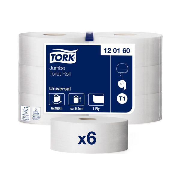 Tualetes papīrs TORK Universal Jumbo T1