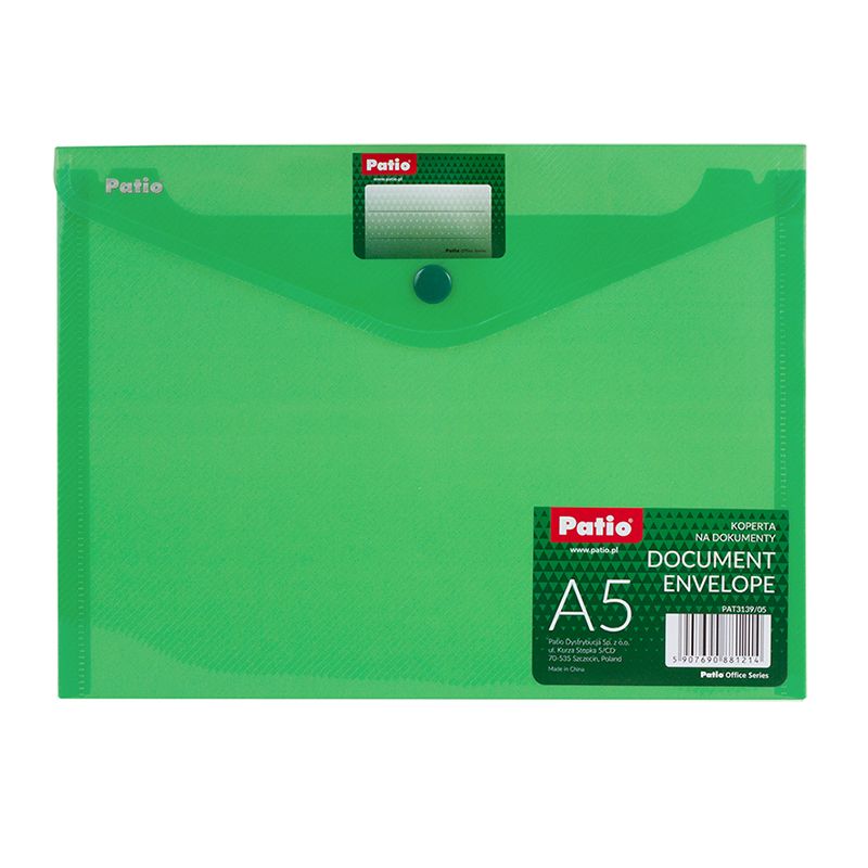 Mape-aploksne ar pogu PATIO PP, A5
