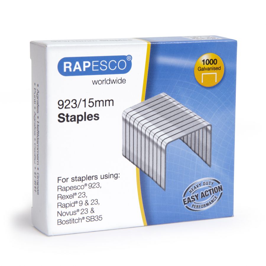 Skavas RAPESCO 923/15mm (iepakojumā 1000 gab
