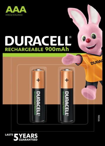 Uzlādējamās baterijas DURACELL AAA 900 mAh