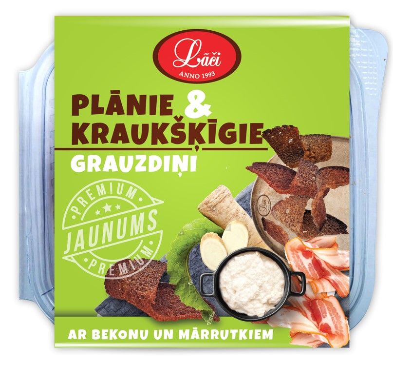 Lāči Grauzdiņi LĀČI, plānie un kraukšķīgie