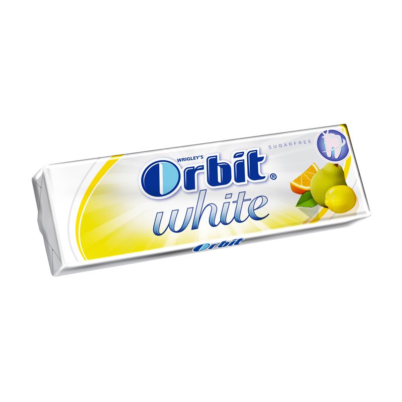 Košļājamā gumija ORBIT WHITE FRUIT, 14