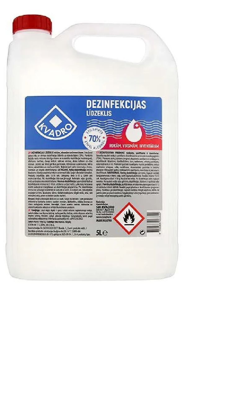 Dezinfekcijas līdzeklis KVADRO, rokām, virsmām, inventāram