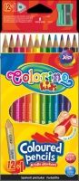 Krāsanie zīmuļi COLORINO Kids 12+1 krāsas