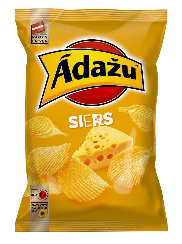 Ādažu Čipsi Čipsi ĀDAŽU Siera, 130g