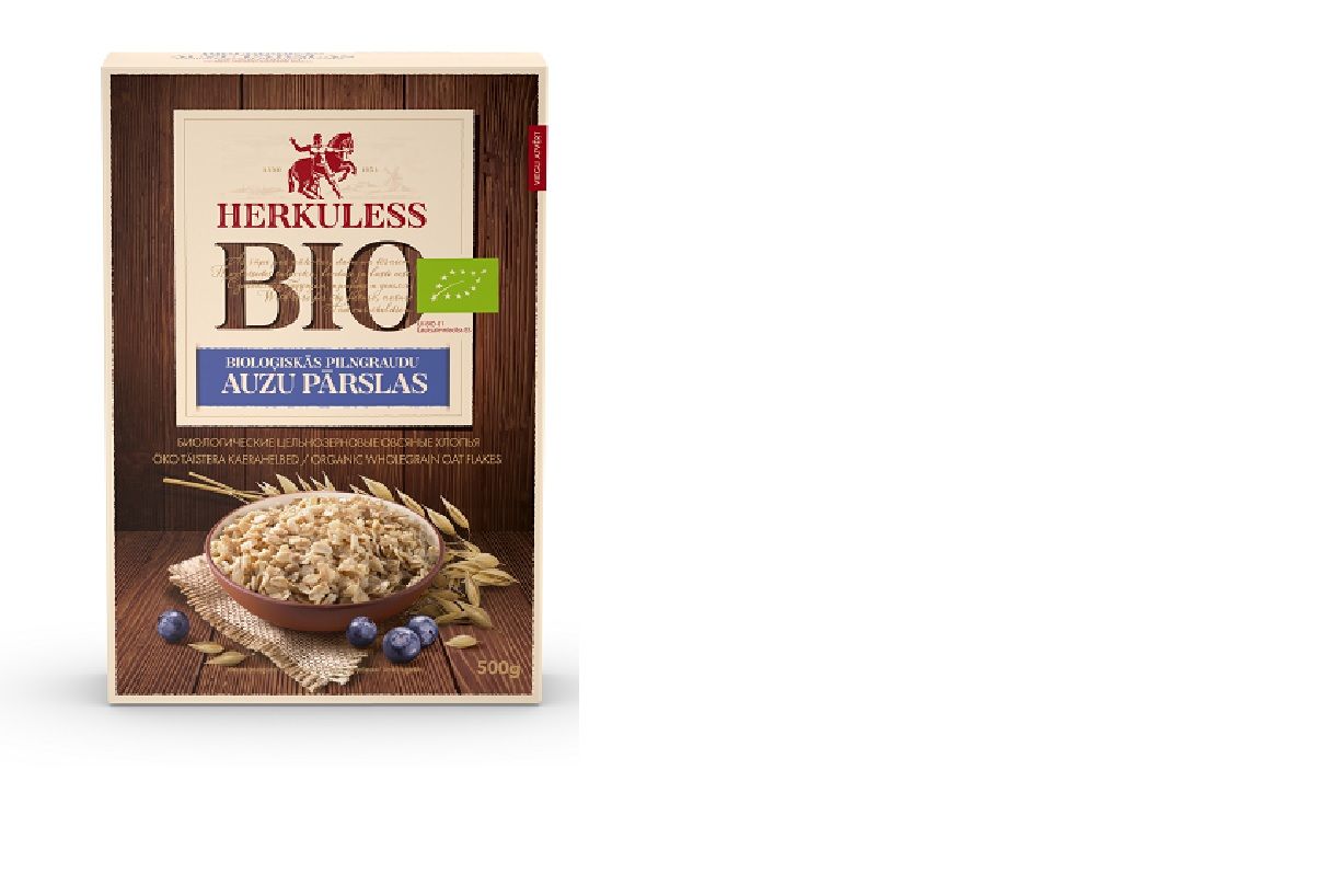 Auzu pārslas HERKULESS BIO pilngraudu, 500g