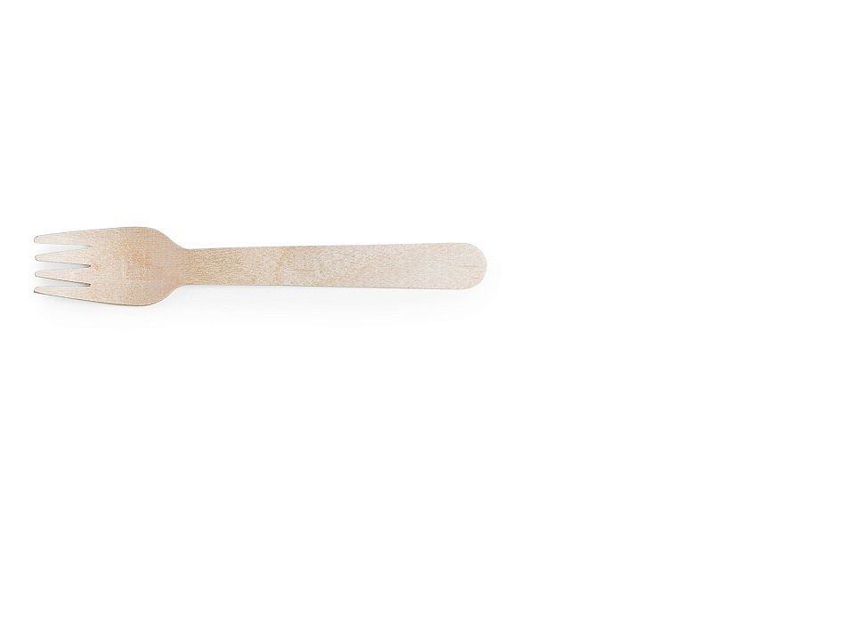 Vienreizējas koka dakšas, 15.5cm VEGWARE