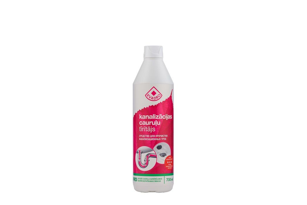 Kanalizācijas cauruļu tīrītājs KVADRO, 730ml (400-08930)