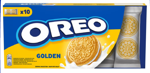 Cepumi OREO GOLDEN ar vaniļas garšas pildījumu 220g (450-27530)