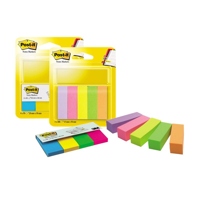 Pašlīpošie indeksi Post-it 15x50 mm, 5