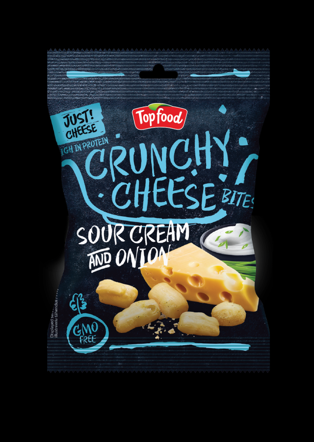 Kraukšķīgs siers TOP FOOD, krējums ar