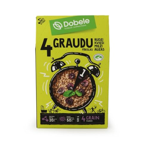 Dobeles Dzirnavnieks Pārslas 4 graudu DOBELE