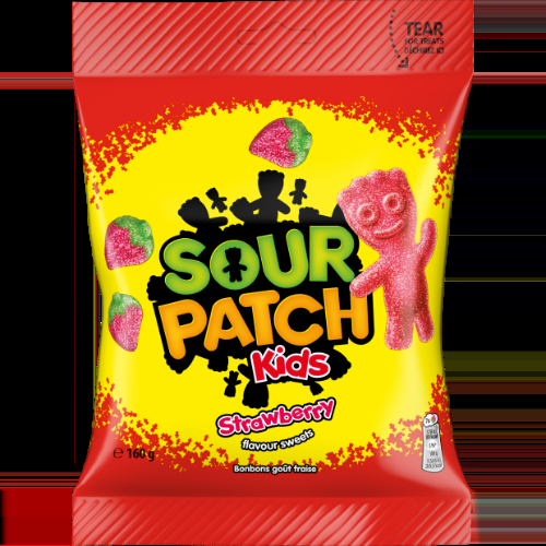 Sour Patch Kids Zemeņu garšas želejkonfektes