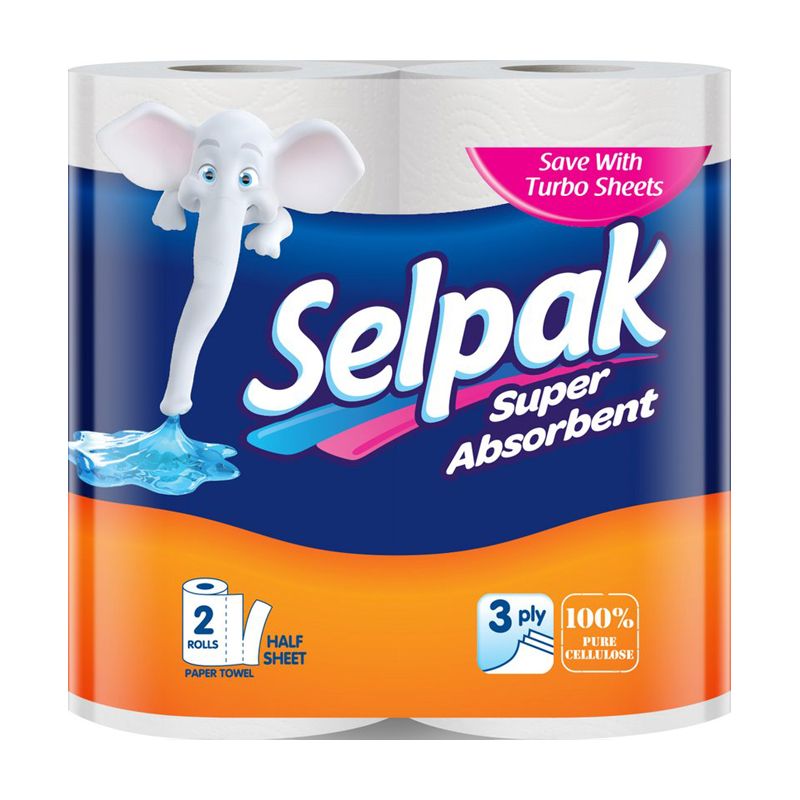Papīra dvieļi SELPAK, 3 sl., 84