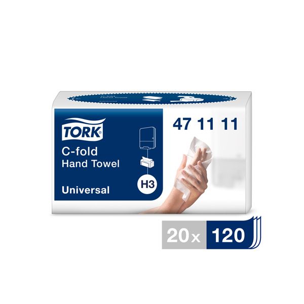 Roku dvieļi TORK Universal C-fold, 2