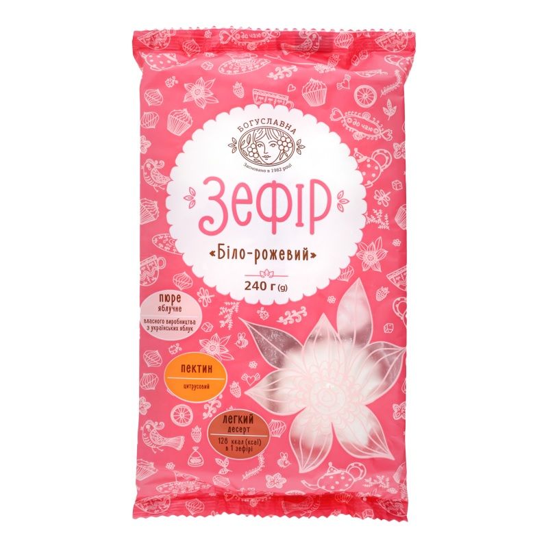 Zefīrs BOGUSLAVNA, balts/rozā, 240g (450-13888)