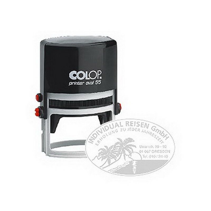 Zīmogs COLOP Printer Oval 55, melns