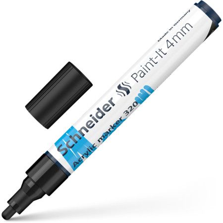 Akrila marķieris SCHNEIDER Paint-it 320, 4mm, melns (200-14307)