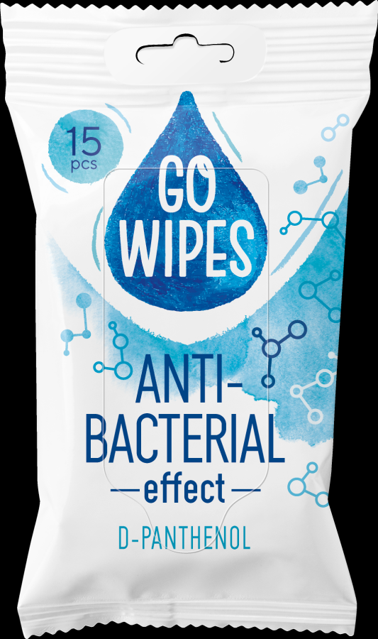 GO WIPES Mitrās salvetes GOWIPES Antibact