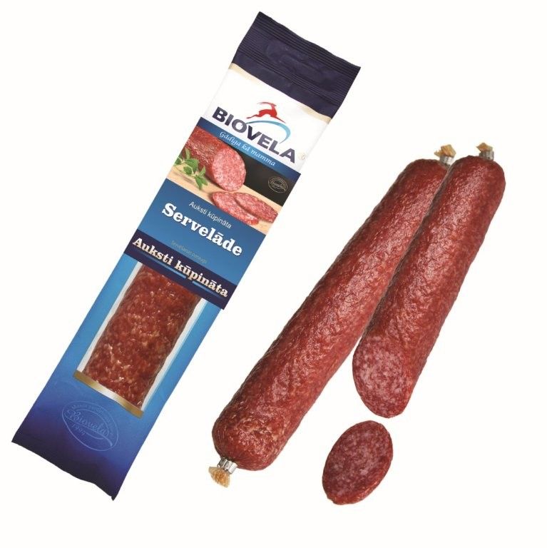Auksti kūpināta servelāde 230g BIOVELA (450-23165)