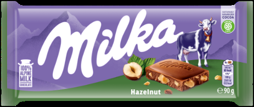 Milka Šokolāde BROKEN HAZELNUTS 90g