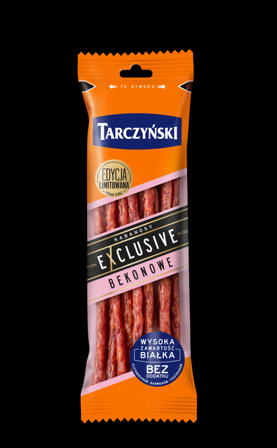 Cūkgaļas Kabanos TARCZYNSKI Exclusive, ar bekonu