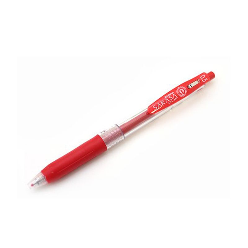 Gela pildspalva ZEBRA SARASA Clip Eco 0.5mm sarkana (200-08269)