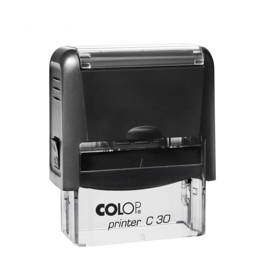 Zīmogs COLOP Printer C30, melns korpuss