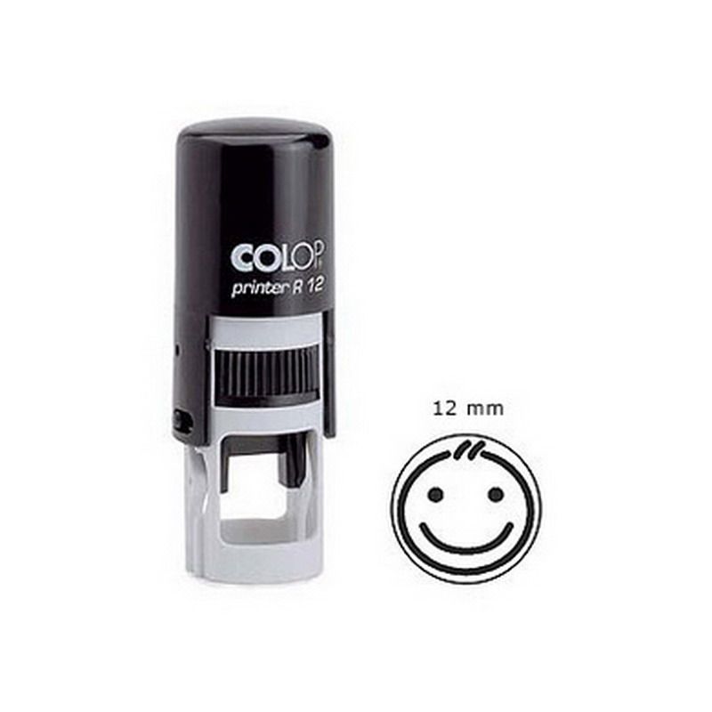 Zīmogs COLOP Printer R12, melns korpuss