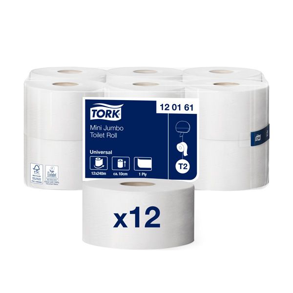 Tualetes papīrs TORK Universal Mini Jumbo