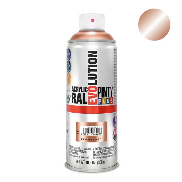 Akrila krāsa aerosolā rožu zelts Evolution PintyPlus 400ml (P157)