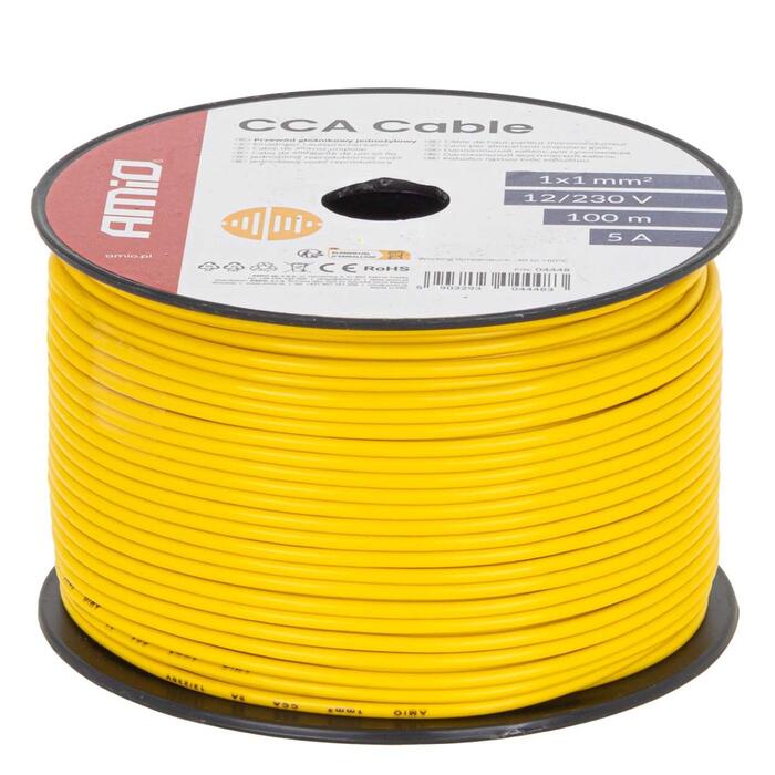 CCA Vads CCA 1x1mm² 100m 5A 12/230V AMIO-04448 (04448)