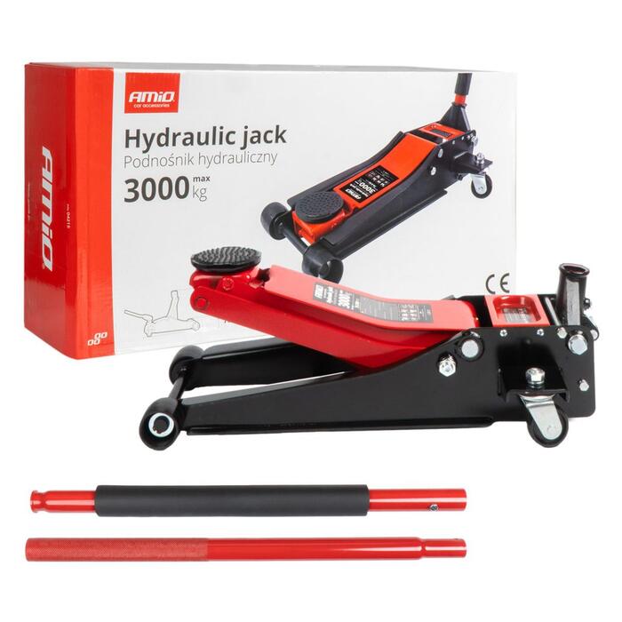 Low profile hydraulic jack 3T CE