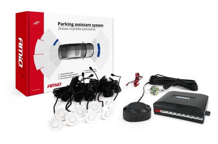 AMiO Parkošanās sensors 8 Buzzer white