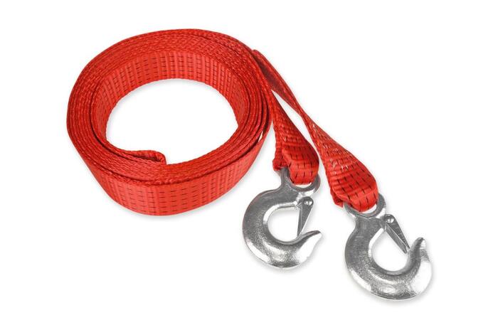 Auto vilkšanas trose - lenta 5m 50mm 7,5t hook+hook (02013)