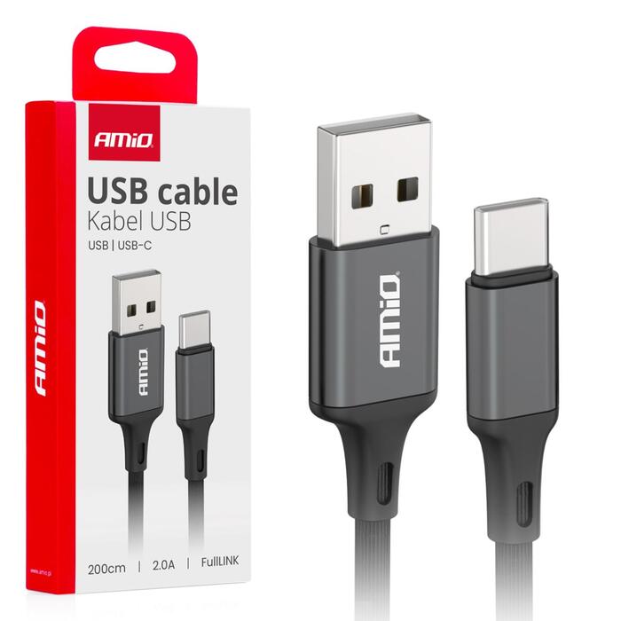 USB to USB-C cable 2A 200cm