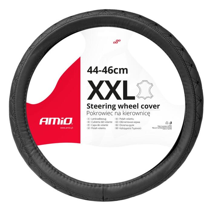 AMiO Stūres apvalks Leather Series SWC-51-XXL
